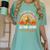 Teacher Thanksgiving Thankful For My Second Grade Turkeys Women's Comfort Colors T-Shirt Chalky Mint