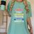 Teacher Tiny Human Tamer This My Circus These Are My Monkeys Women's Comfort Colors T-Shirt Chalky Mint