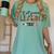 Teacher Y'All Gonna Learn Today First Day Of School Teacher Women's Comfort Colors T-Shirt Chalky Mint