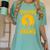 Teachers Love Brains Shirt Men Women Halloween Teacher Women's Comfort Colors T-Shirt Chalky Mint