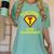 Teaching Is My Superpower Fun Elementary Teacher 1st Grade Women's Comfort Colors T-Shirt Chalky Mint