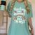 Teaching Tiny Humans Big Things I Teacher Women's Comfort Colors T-Shirt Chalky Mint