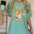 Team TK Crew Preppy Coquette Bow Pumpkin Fall TK Teacher Women's Comfort Colors T-Shirt Chalky Mint