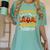 Thankful For My 2nd Grade Turkeys Thanksgiving Teacher Fall Women's Comfort Colors T-Shirt Chalky Mint