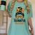 Thanksgiving Shirt Teacher Women Messy Bun Thankful Teacher Women's Comfort Colors T-Shirt Chalky Mint Thanksgiving Shirt Teacher Women Messy Bun Thankful Teacher Women's Comfort Colors T-Shirt Chalky Mint