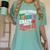 Tough Enough To Be A Teacher Crazy Enough To Love It Women's Comfort Colors T-Shirt Chalky Mint