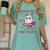 Trick Or Treat Point Your Feet Halloween Ghost Dance Teacher Women's Comfort Colors T-Shirt Chalky Mint