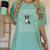 Ugly Xmas Sweater Style Boston Terrier Reindeer Christmas Women's Comfort Colors T-Shirt Chalky Mint