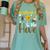Welcome To The Hive Bee Teacher Back To School Women's Comfort Colors T-Shirt Chalky Mint