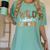 Wild About Learning Back To School First Day Teacher Student Women's Comfort Colors T-Shirt Chalky Mint