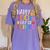 100 Days Of School Teacher And Student Women's Comfort Colors T-Shirt Violet 100 Days Of School Teacher And Student Women's Comfort Colors T-Shirt Violet