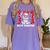 100 Days Smarter 101st Day School Dalmatian Dog Teacher Kids Women's Comfort Colors T-Shirt Violet