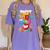 100th Day Of School Teachers Kids Child Happy 100 Days Women's Comfort Colors T-Shirt Violet