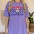 2nd Grade Batter Up Back To School Baseball Teacher Kids Women's Comfort Colors T-Shirt Violet