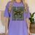 2nd Grade Teacher Student Camo Bow Back To School Women's Comfort Colors T-Shirt Violet