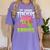3rd Grade Teachers Love Brains Zombie Teacher Halloween Women's Comfort Colors T-Shirt Violet