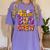 4th Grade Boo Crew Ghost Halloween Teacher Costume Women's Comfort Colors T-Shirt Violet