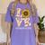 4th Grade Teacher Love Autumn Fall Sunflower Appreciation Women's Comfort Colors T-Shirt Violet 4th Grade Teacher Love Autumn Fall Sunflower Appreciation Women's Comfort Colors T-Shirt Violet