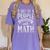 5 Out Of 4 People Struggle With Math Teacher Science Women's Comfort Colors T-Shirt Violet