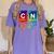 6 7 Science Chemistry Teacher Periodic Table Meme Tee Women's Comfort Colors T-Shirt Violet