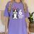 6 Years Old Birthday Boston Terrier Dog Lover 6th Party Kid Women's Comfort Colors T-Shirt Violet