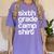 6th Sixth Grade Camp Counselor Camper Teacher Chaperone Women's Comfort Colors T-Shirt Violet