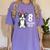 8 Years Old Birthday Boston Terrier Dog Lover 8th Party Kid Women's Comfort Colors T-Shirt Violet