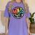 ABCD The Teacher Tour Back To School First Day Of School Women's Comfort Colors T-Shirt Violet