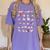 American Sign Language For Teachers ASL Alphabet Women's Comfort Colors T-Shirt Violet