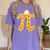 Apple Pi Pie Pun Math Teacher Pi Day 2020 Women's Comfort Colors T-Shirt Violet