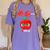 A Is For Apple Pre-K Kindergarten Teacher Student Women's Comfort Colors T-Shirt Violet