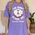 Art Teacher Halloween Donut Lover Costume Kawaii Monster Women's Comfort Colors T-Shirt Violet