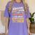 Back To School Dinosaur Social Studies Teacher Student Women's Comfort Colors T-Shirt Violet