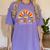 Back To School Kindergarten Dream Team Teacher Love Floral Women's Comfort Colors T-Shirt Violet
