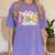Back To School Pre-K Preppy Teacher Girl Women's Comfort Colors T-Shirt Violet
