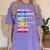 Back To School Teacher We Are Like A Box Of Crayons Women's Comfort Colors T-Shirt Violet