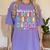 Battery Life Of Daycare Provider Childcare Teacher Women's Comfort Colors T-Shirt Violet