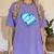Bavarian Flag As Heart Blue Diamond Bavaria Women's Comfort Colors T-Shirt Violet