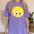 The Big Cheese Good Egg Teacher Halloween Costume Food Group Women's Comfort Colors T-Shirt Violet