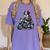 Biker Boston Terrier Dog Riding Motorbike Women's Comfort Colors T-Shirt Violet