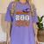 Biology Boo Crew Halloween Biology Teacher Matching For Men Women Kids Women's Comfort Colors T-Shirt Violet