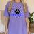 Blue Bobcats School Spirit Coquette Bow Mascot Teacher Women's Comfort Colors T-Shirt Violet