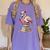 Book Lover Cute Flamingo Reading Teacher Librarian Women Women's Comfort Colors T-Shirt Violet