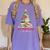 All Booked For Christmas Xmas Tree Teacher Holiday Pajamas Women's Comfort Colors T-Shirt Violet