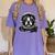 Boston Terrier Astronaut Shirt Spaceman Dog Space Lover Women's Comfort Colors T-Shirt Violet