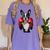 Boston Terrier Boxing Women's Comfort Colors T-Shirt Violet