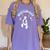 Boston Terrier Boy Cute Cartoon Dog Owner Pet Boston Terrier Women's Comfort Colors T-Shirt Violet