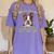 Boston Terrier Brindle Dog Professional Human Trainer Women's Comfort Colors T-Shirt Violet