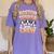 Boston Terrier Crew Cartoon For Dog Owner Pet Boston Terrier Women's Comfort Colors T-Shirt Violet