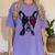 Boston Terrier Dog 4th July America USA Flag Men Women Kids Women's Comfort Colors T-Shirt Violet